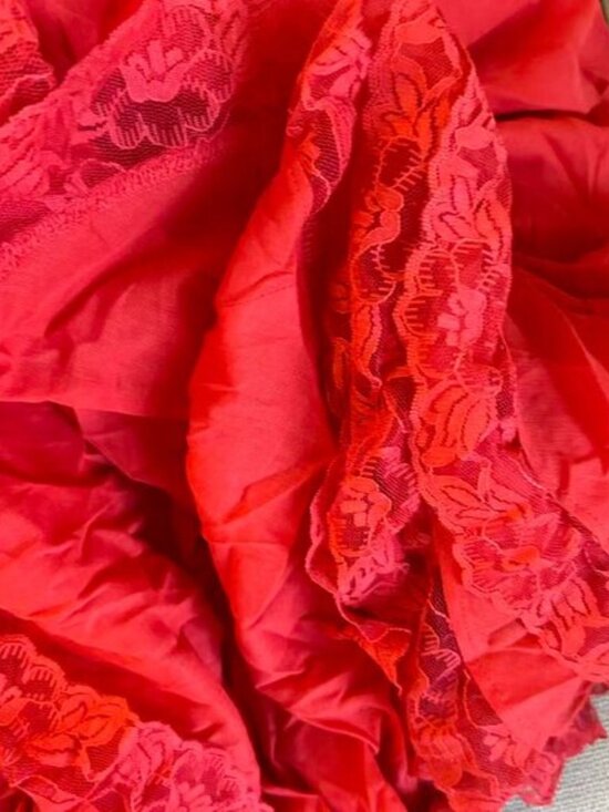 Selkie The Revolt Red Cupid Midi Dress Medium - Picture 8 of 14